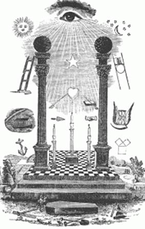 Freemason Symbols boaz and jachin copy